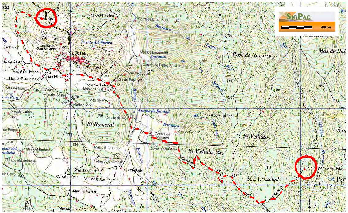 PLANO GUÍA DE LA PISTA -SIG-PAC-